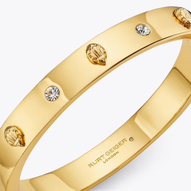 Carvela By Kurt Geiger METAL EAGLE BANGLE Gold Structured Eagle Head Bangle By KURT GEIGER LONDON