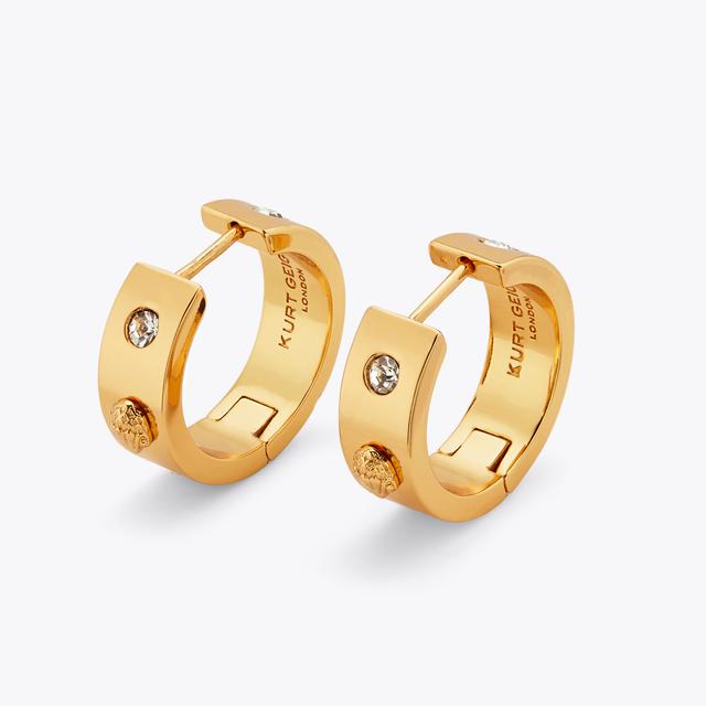 carvela by kurt geiger METAL EAGLE HOOPS Gold Hoop Earrings by KURT GEIGER LONDON