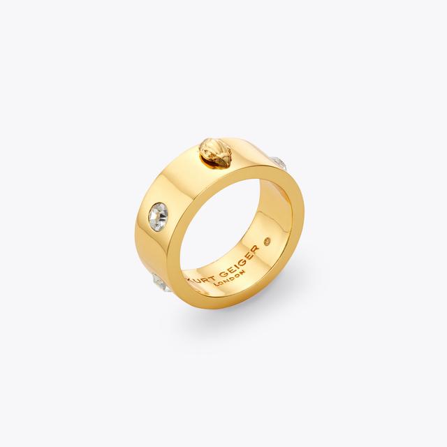 carvela by kurt geiger METAL EAGLE RING Gold Structured Metal Eagle Ring by KURT GEIGER LONDON