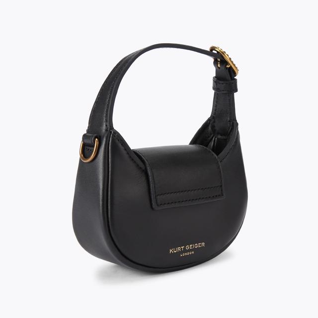 Carvela By Kurt Geiger MICRO CHELSEA HOBO Black Micro Hobo Bag By KURT GEIGER LONDON