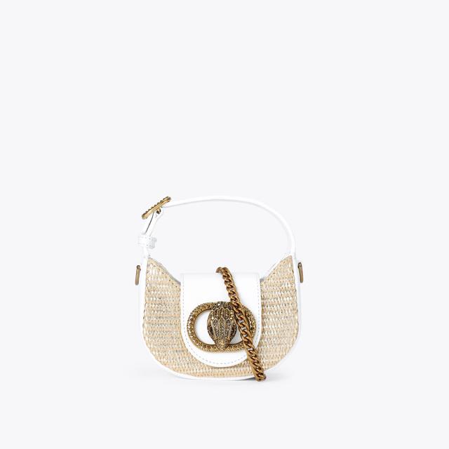 carvela by kurt geiger MICRO CHELSEA HOBO Bone Raffia Micro Hobo Bag by KURT GEIGER LONDON