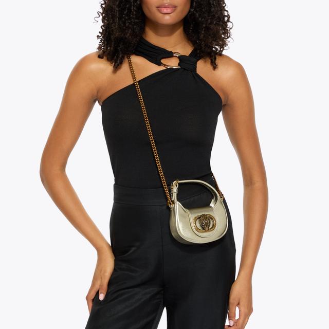 Carvela By Kurt Geiger MICRO CHELSEA HOBO Metallic Gold Micro Bag By KURT GEIGER LONDON