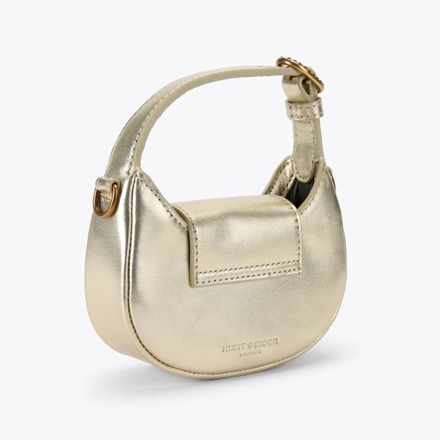 Carvela By Kurt Geiger MICRO CHELSEA HOBO Metallic Gold Micro Bag By KURT GEIGER LONDON