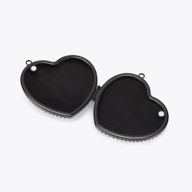 Carvela By Kurt Geiger MICRO HEART CLUTCH Black Crystal Cross Body Bag By KURT GEIGER LONDON