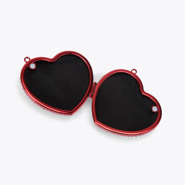 Carvela By Kurt Geiger MICRO HEART CLUTCH Purple Cross Body Bag By KURT GEIGER LONDON