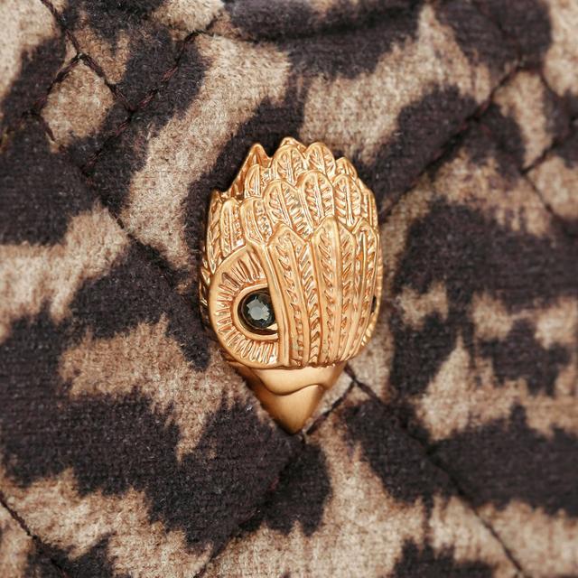 Carvela By Kurt Geiger MICRO HEART CROSS BODY Leopard Print Suede Cross Body Bag By KURT GEIGER LONDON