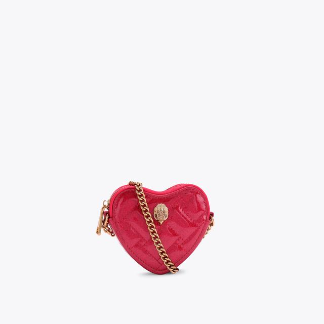 carvela by kurt geiger MICRO HEART CROSSBODY Red Shiny Vinyl Cross Body Bag by KURT GEIGER LONDON
