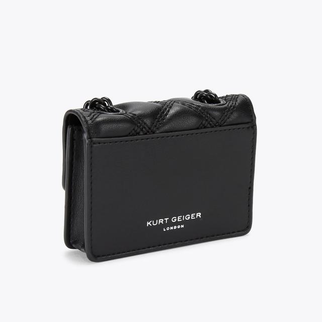 Carvela By Kurt Geiger MICRO KENSINGTON Black Drench Cross Body Bag By KURT GEIGER LONDON