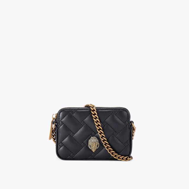 carvela by kurt geiger MICRO KENSINGTON CAMERA Black Leather Micro Camera Bag by KURT GEIGER LONDON