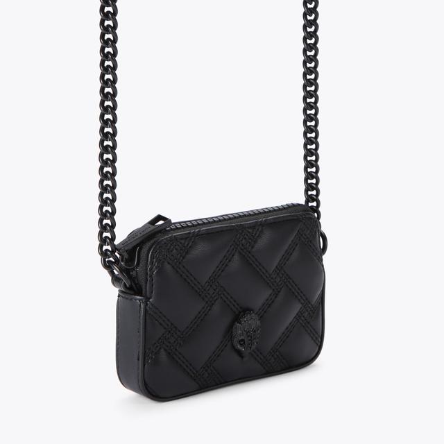 Carvela By Kurt Geiger MICRO KENSINGTON CAMERA D Micro Black Leather Camera Bag By KURT GEIGER LONDON