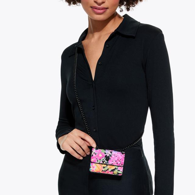 Carvela By Kurt Geiger MICRO KENSINGTON Floral Mini Cross Body Bag By KURT GEIGER LONDON