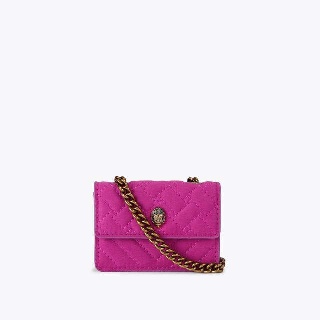 carvela by kurt geiger MICRO KENSINGTON Fuchsia Microsuede Mini Bag by KURT GEIGER LONDON