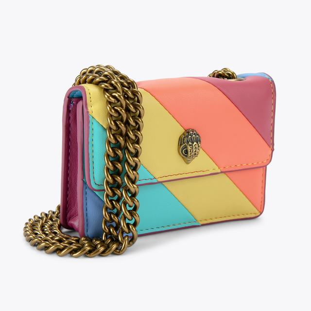 Carvela By Kurt Geiger MICRO KENSINGTON L Striped Cross Body Mini Bag By KURT GEIGER LONDON