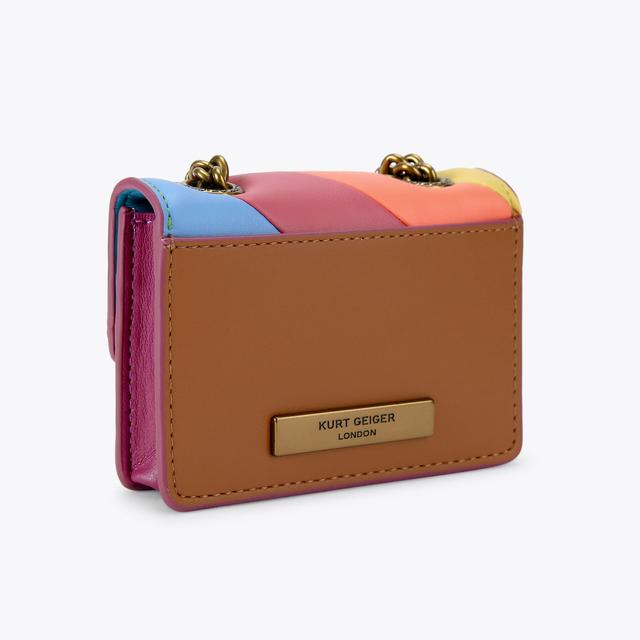 Carvela By Kurt Geiger MICRO KENSINGTON L Striped Cross Body Mini Bag By KURT GEIGER LONDON