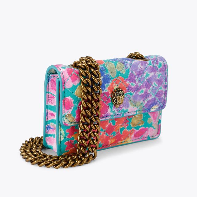 Carvela By Kurt Geiger MICRO KENSINGTON Turquoise Mini Cross Body Bag By KURT GEIGER LONDON