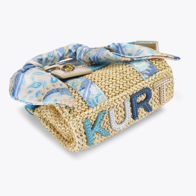 Carvela By Kurt Geiger MICRO SOUTHBANK TOTE Raffia Micro Tote Bag By KURT GEIGER LONDON