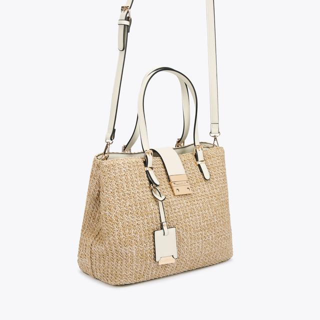 Carvela By Kurt Geiger MIDI MANDY 2 Raffia Cross Body Tote Bag By CARVELA