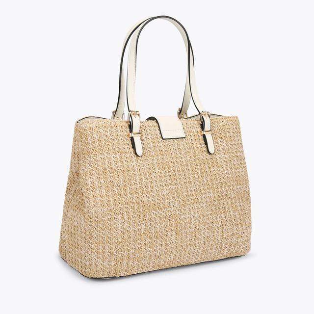 Carvela By Kurt Geiger MIDI MANDY 2 Raffia Cross Body Tote Bag By CARVELA