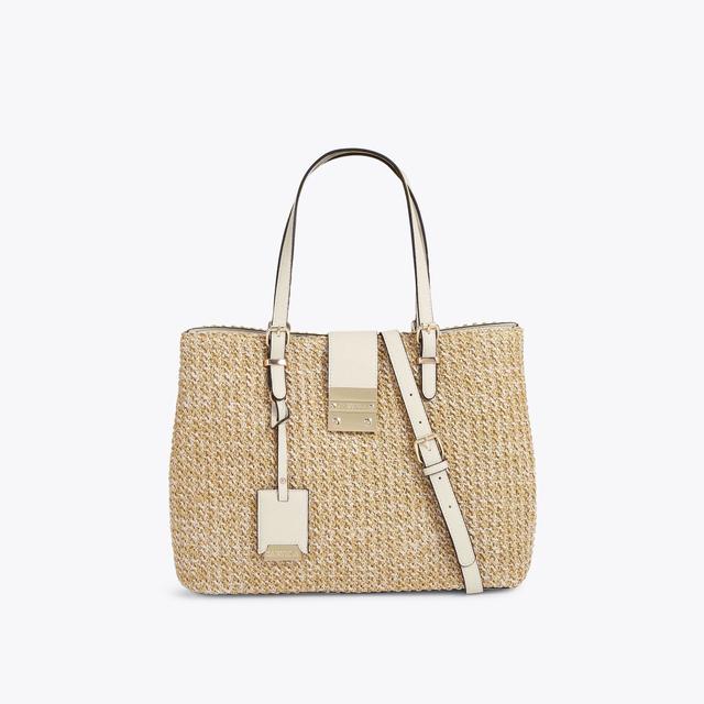 carvela by kurt geiger MIDI MANDY 2 Raffia Cross Body Tote Bag by CARVELA