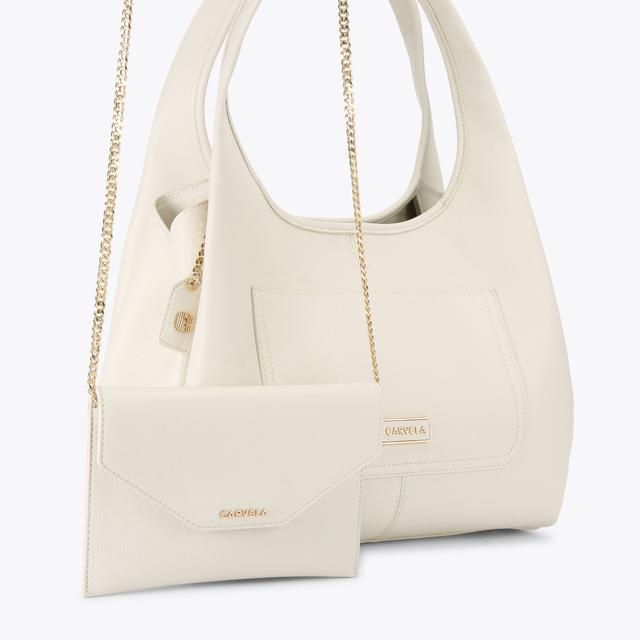 Carvela By Kurt Geiger MILANO Bone Shoulder Tote Bag By CARVELA