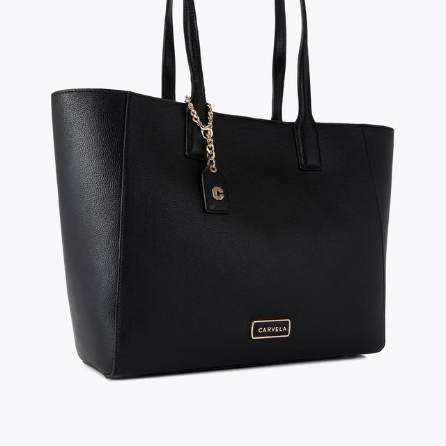 Carvela By Kurt Geiger MILANO SHOPPER Black Winged Tote Bag By CARVELA