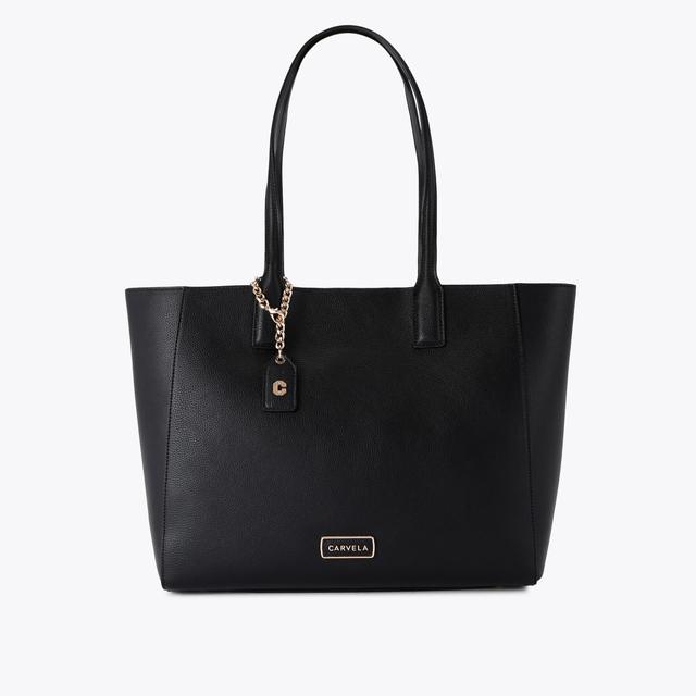 carvela by kurt geiger MILANO SHOPPER Black Winged Tote Bag by CARVELA