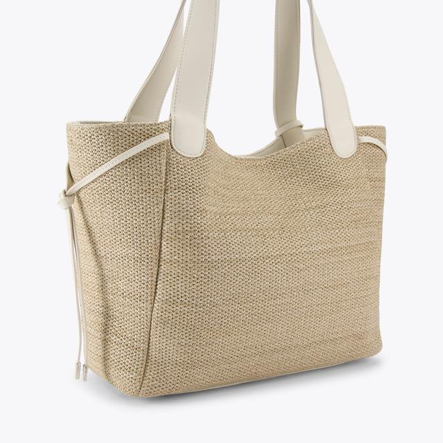 Carvela By Kurt Geiger MILANO TOTE Bone Raffia Tote Bag By CARVELA