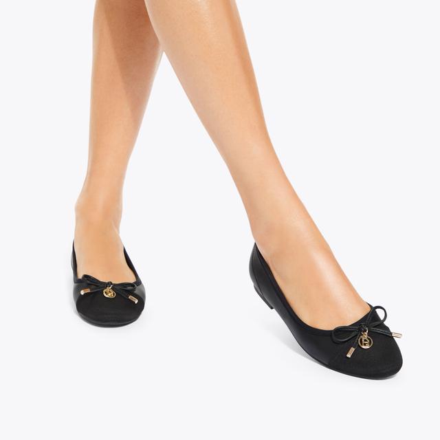 Carvela By Kurt Geiger MINDY Black Ballet Flats By KG KURT GEIGER