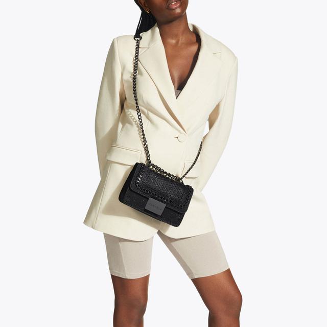 Carvela By Kurt Geiger MINI BAILEY X BODY Black Embellished Cross Body Bag By CARVELA