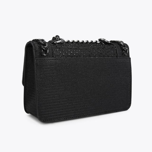 Carvela By Kurt Geiger MINI BAILEY X BODY Black Embellished Cross Body Bag By CARVELA