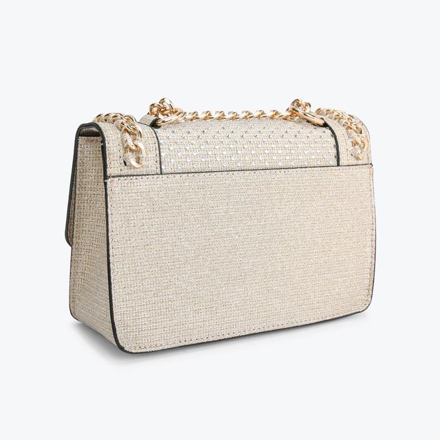 Carvela By Kurt Geiger MINI BAILEY X BODY Gold Embellished Cross Body Bag By CARVELA