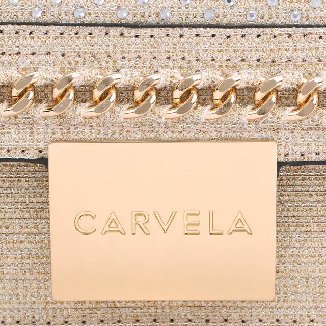 Carvela By Kurt Geiger MINI BAILEY X BODY Gold Embellished Cross Body Bag By CARVELA