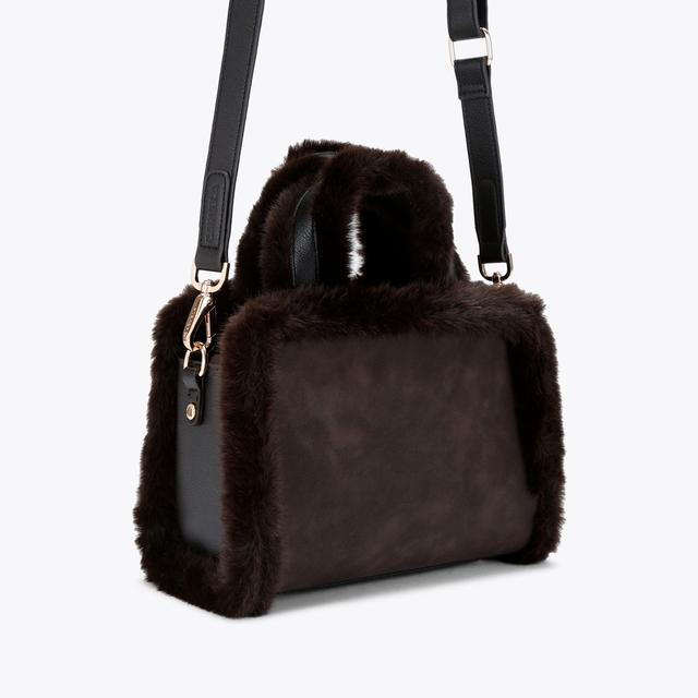 Carvela By Kurt Geiger MINI BELLA BORG TOTE Dark Brown Borg Tote Bag By CARVELA