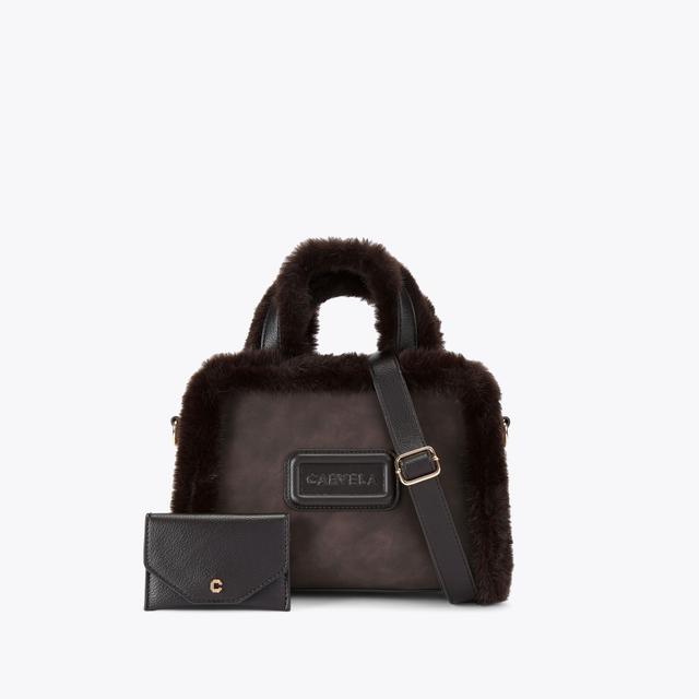 carvela by kurt geiger MINI BELLA BORG TOTE Dark Brown Borg Tote Bag by CARVELA