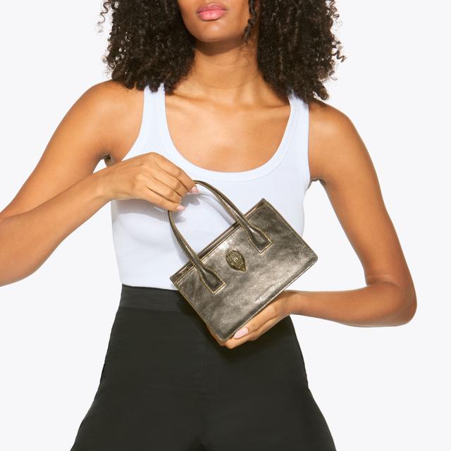 Carvela By Kurt Geiger MINI BOND TOTE Metallic Bronze Top Handle Tote Bag By KURT GEIGER LONDON