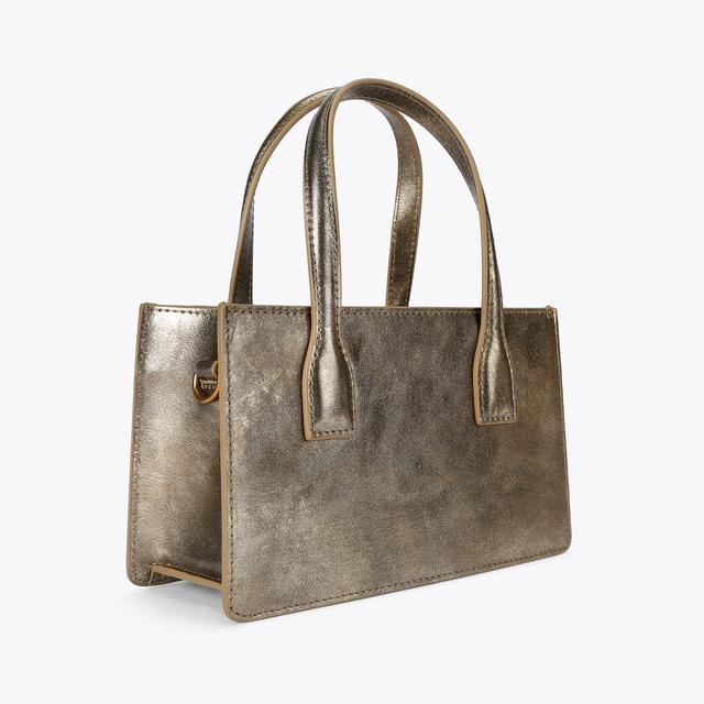 Carvela By Kurt Geiger MINI BOND TOTE Metallic Bronze Top Handle Tote Bag By KURT GEIGER LONDON