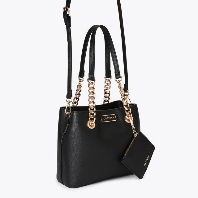 Carvela By Kurt Geiger MINI CAMMIE 3 Black Mini Tote Bag By CARVELA