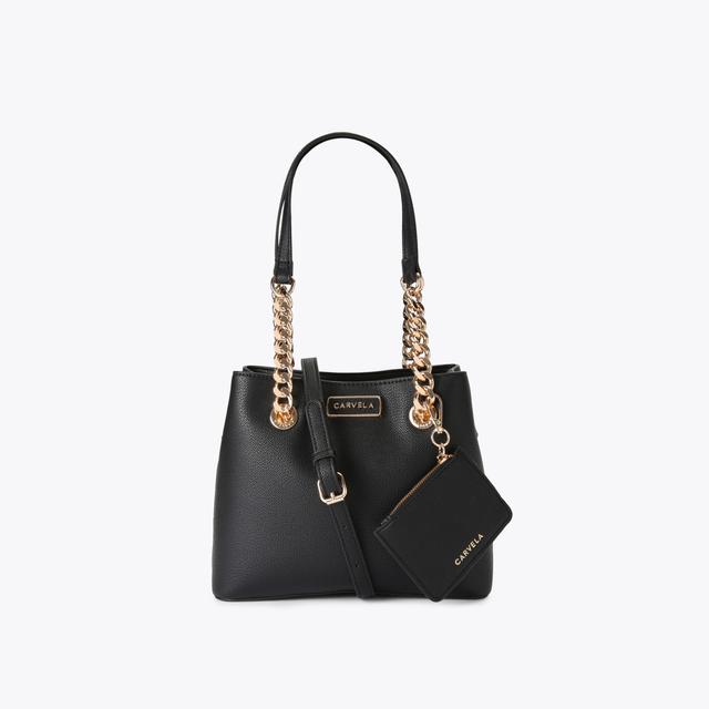 carvela by kurt geiger MINI CAMMIE 3 Black Mini Tote Bag by CARVELA