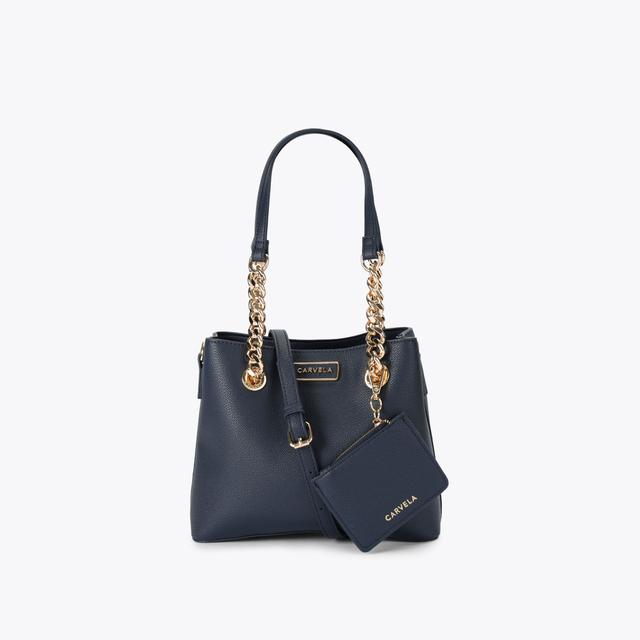carvela by kurt geiger MINI CAMMIE 3 Navy Bucket Bag by CARVELA