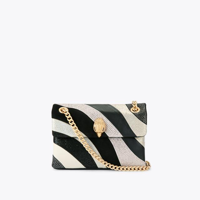 carvela by kurt geiger MINI KENSINGTON BAG Black And White Leather Kensington Bag by KURT GEIGER LONDON carvela by kurt geiger MINI KENSINGTON BAG Black And White Leather Kensington Bag by KURT GEIGER LONDON