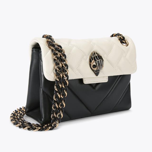 Carvela By Kurt Geiger MINI KENSINGTON BAG E Black Bone Leather Mini Bag By KURT GEIGER LONDON