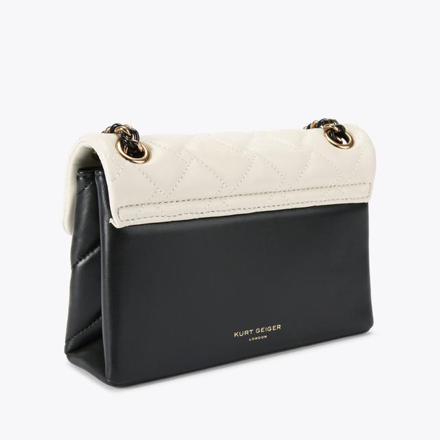 Carvela By Kurt Geiger MINI KENSINGTON BAG E Black Bone Leather Mini Bag By KURT GEIGER LONDON