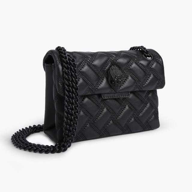 Carvela By Kurt Geiger MINI KENSINGTON DRENCH Black Quilted Kensington Bag By KURT GEIGER LONDON