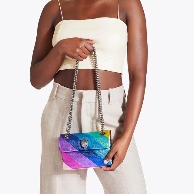 Carvela By Kurt Geiger MINI KENSINGTON S BAG Rainbow Mini Leather Kensington Bag By KURT GEIGER LONDON