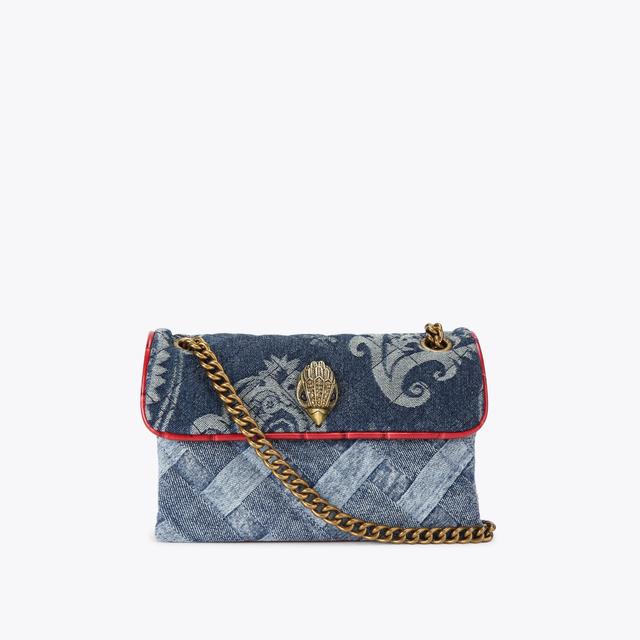 carvela by kurt geiger MINI KENSINGTON SOFT BAG Paisley Denim Mini Bag by KURT GEIGER LONDON