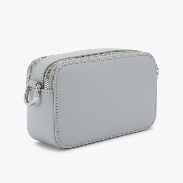 Carvela By Kurt Geiger MINI ROMA CIRCLE Pale Blue Mini Circle Camera Bag By CARVELA
