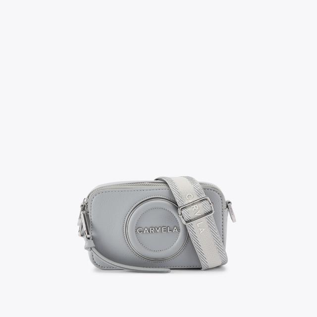 carvela by kurt geiger MINI ROMA CIRCLE Pale Blue Mini Circle Camera Bag by CARVELA