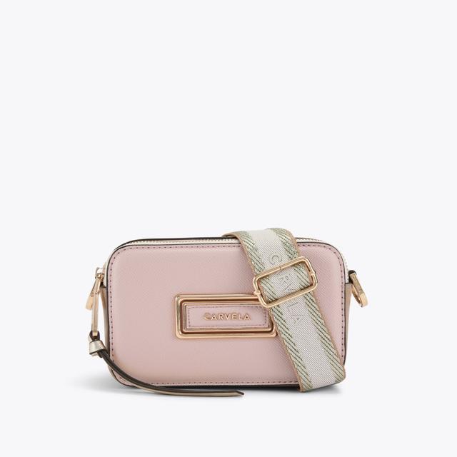 carvela by kurt geiger MINI ROMA RECTANGLE Pale Pink Rectangle Cross Body Bag by CARVELA