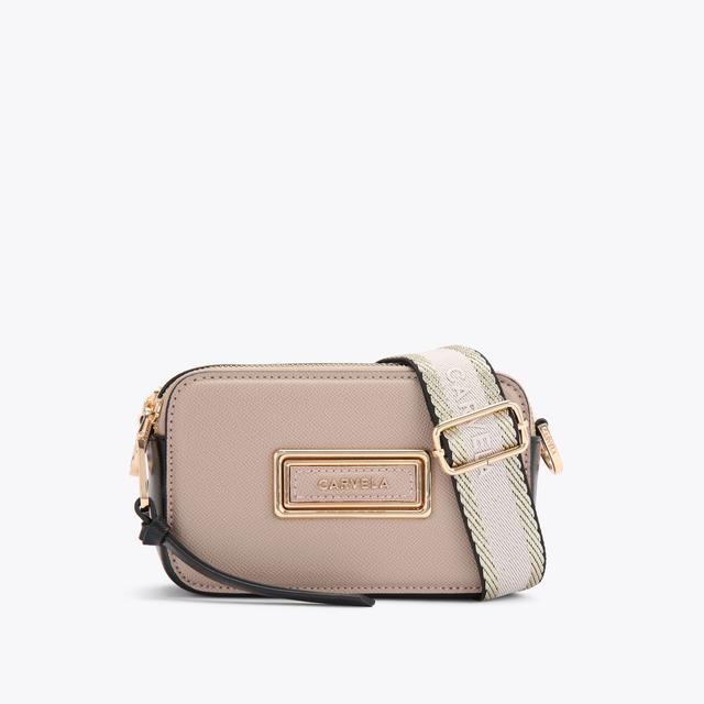 carvela by kurt geiger MINI ROMA RECTANGLE Taupe Camera Bag by CARVELA