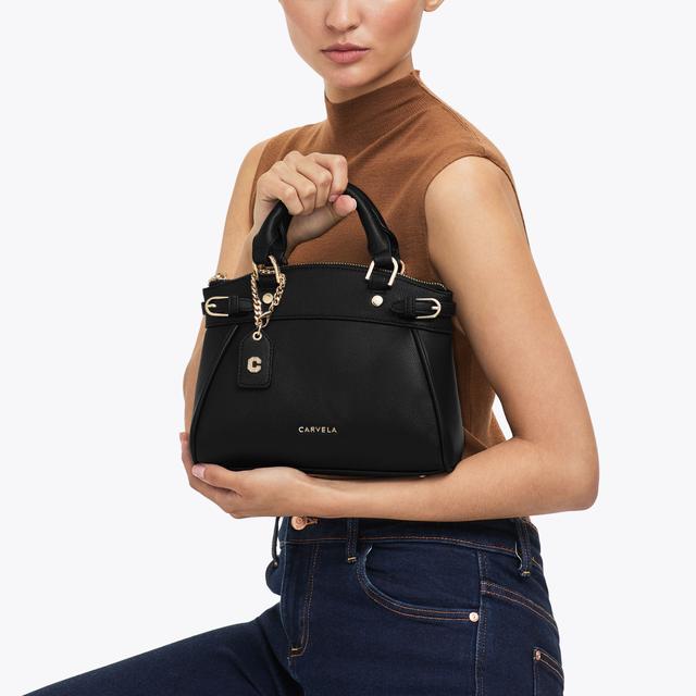 Carvela By Kurt Geiger MINI VALENTINA TOTE Black Mini Tote Bag By CARVELA